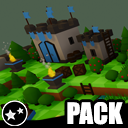 Forest - Low Poly Toon Battle Arena / Tower Defense Pack
