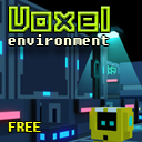 Voxel Scifi Environment - Free version