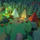 Low Poly Middle Ages Village