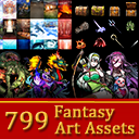 2D Fantasy Art Assets Full Pack