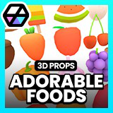 Adorable 3D Food Set