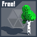 Free! Low Poly Boxy-Stylized Trees #0