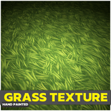 Hand Painted Grass Texture