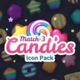 Match 3 Candies Icon Pack